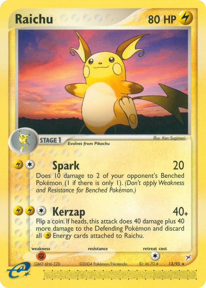 Raichu 13/95 (Team Magma vs Team Aqua)  - Reverse Holofoil | Good Games Adelaide SA