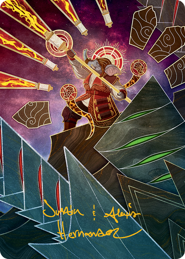 Quintorius, Loremaster Art Card (63) (Gold-Stamped Signature) [March of the Machine Art Series] | Good Games Adelaide SA