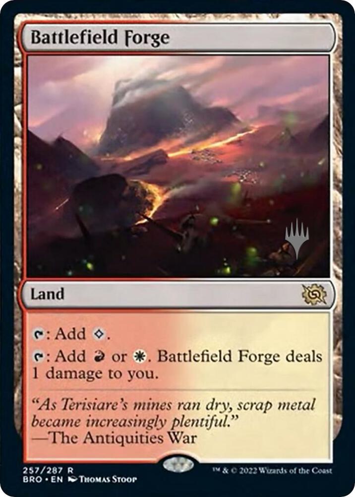 Battlefield Forge 257 (Promo Pack: The Brothers' War)  - Foil | Good Games Adelaide SA