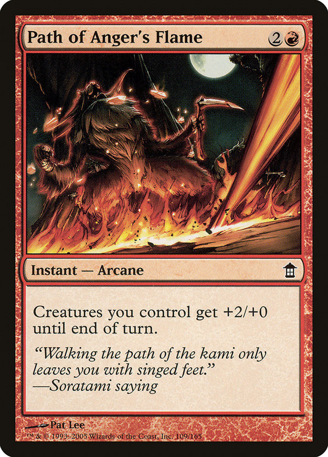 Path of Anger's Flame 109 (Saviors of Kamigawa)  - Foil | Good Games Adelaide SA