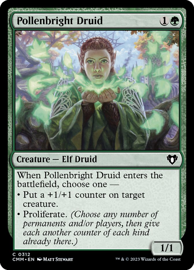 Pollenbright Druid 312 (Commander Masters)  - Foil | Good Games Adelaide SA