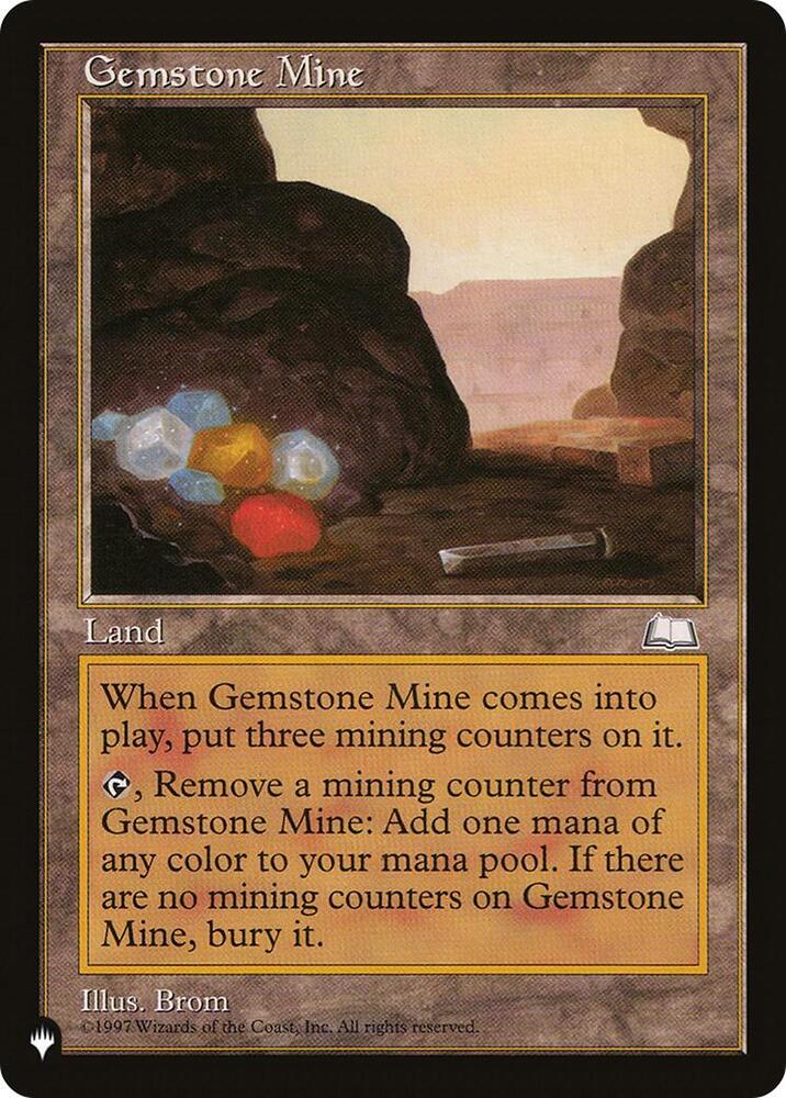 Gemstone Mine WTH  (The List Reprints)  | Good Games Adelaide SA