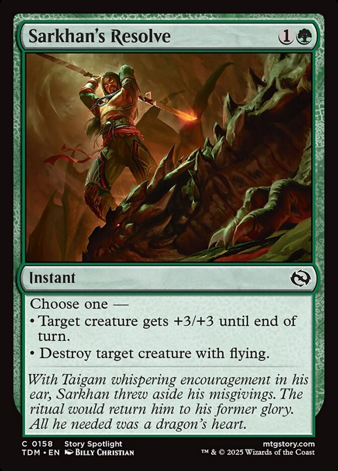 Sarkhan's Resolve 158 (Tarkir: Dragonstorm)  | Good Games Adelaide SA