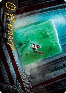 Gelatinous Cube Art Card Gold Stamped Signature 7 (Art Series: Adventures in the Forgotten Realms)  | Good Games Adelaide SA