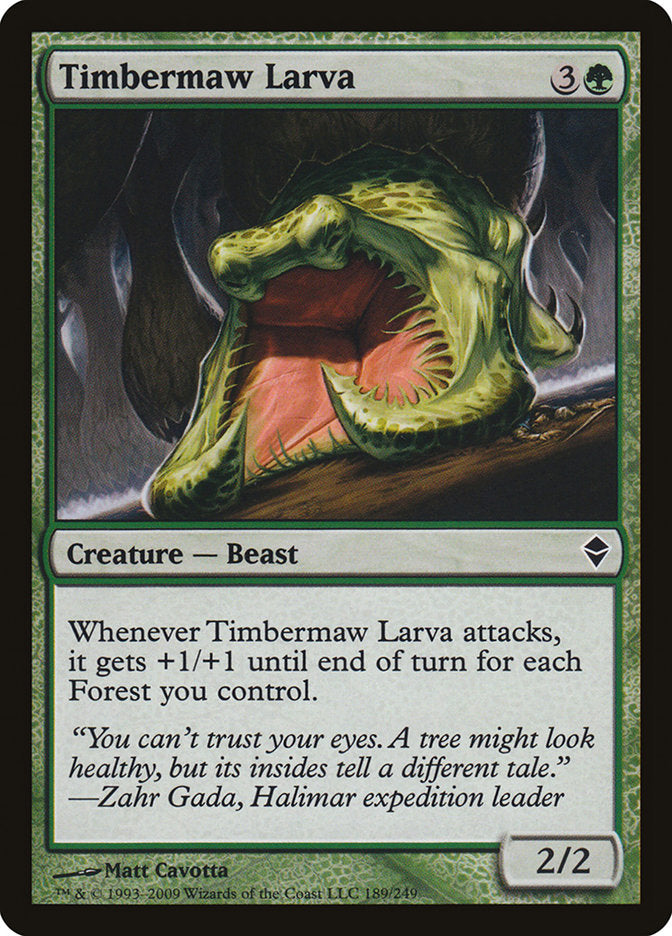 Timbermaw Larva 189 (Zendikar)  | Good Games Adelaide SA