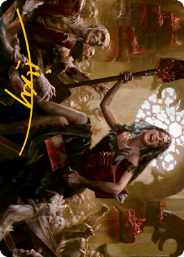 Gisa, Glorious Resurrector Art Card (Gold-Stamped Signature) [Innistrad: Midnight Hunt Art Series] | Good Games Adelaide SA