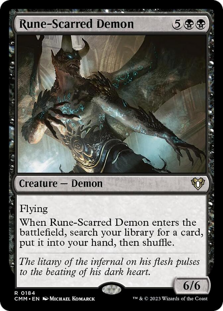 Rune-Scarred Demon [Commander Masters] | Good Games Adelaide SA