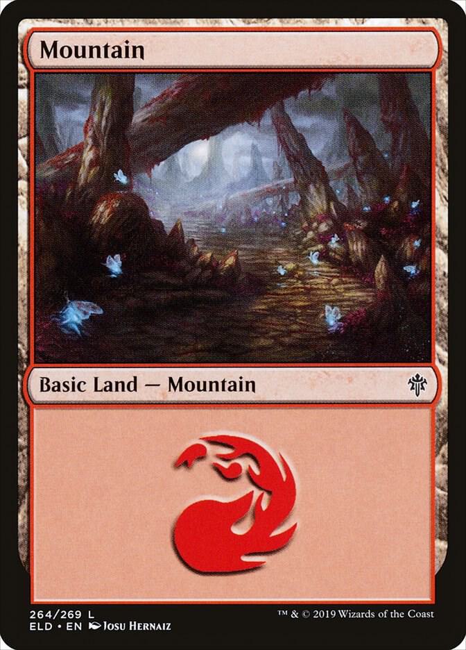 Mountain 264 (Throne of Eldraine)  - Foil | Good Games Adelaide SA