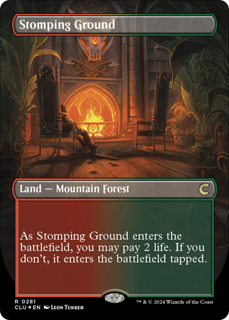 Stomping Ground (Borderless) [Ravnica: Clue Edition] | Good Games Adelaide SA