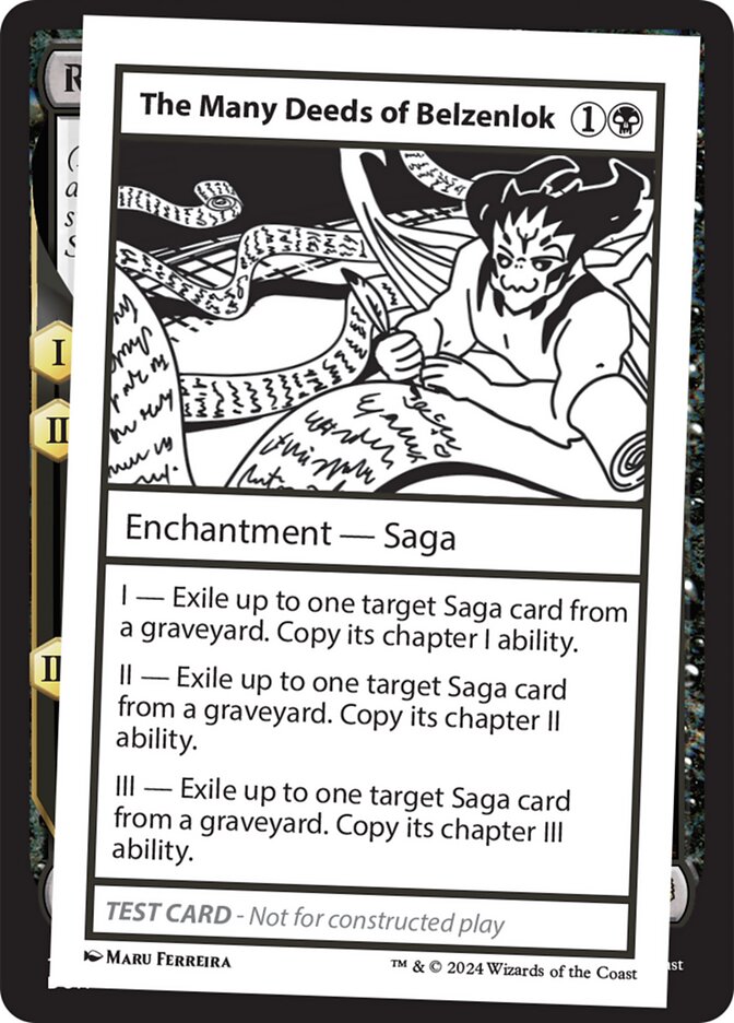 The Many Deeds of Belzenlok  (Mystery Booster 2 Playtest Cards)  | Good Games Adelaide SA