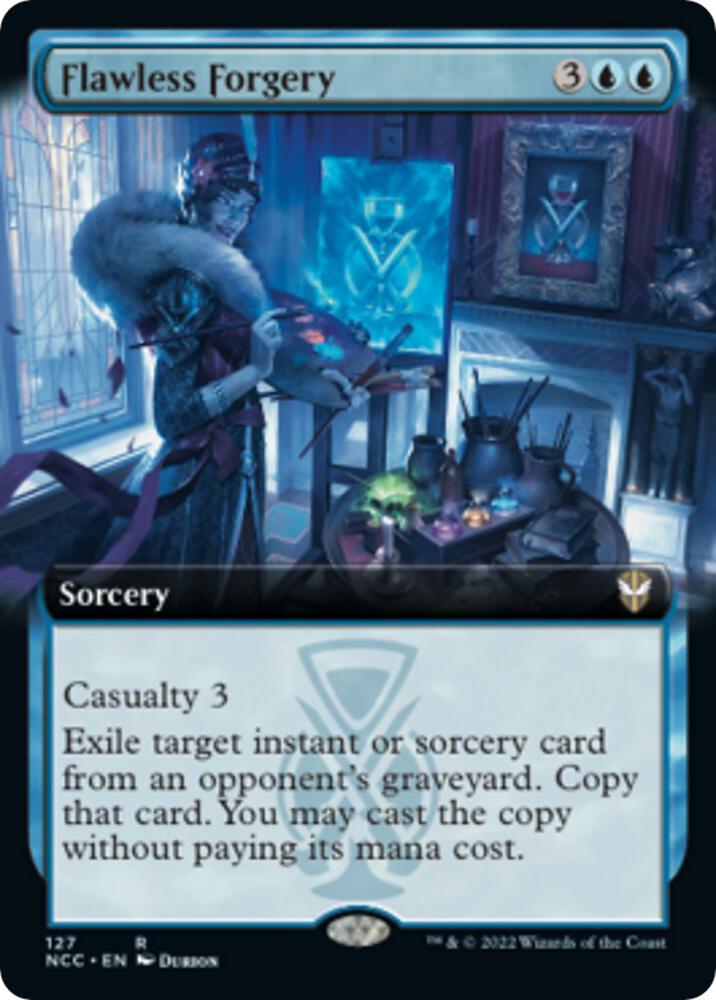 Flawless Forgery Extended Art 127 (Commander: Streets of New Capenna)  | Good Games Adelaide SA