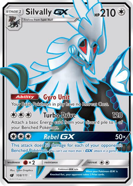 Silvally GX Full Art 108/111 (SM - Crimson Invasion)  - Holofoil | Good Games Adelaide SA