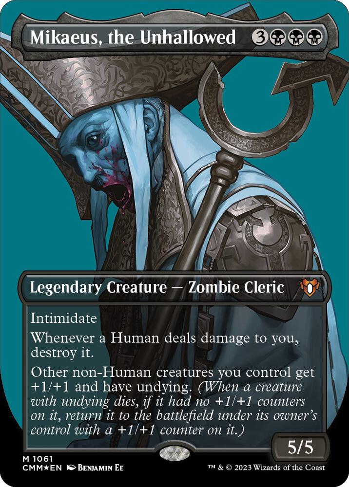 Mikaeus, the Unhallowed 1061 (Commander Masters)  - Borderless Textured Foil | Good Games Adelaide SA