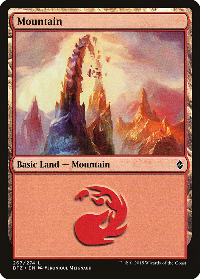 Mountain (267) [Battle for Zendikar] | Good Games Adelaide SA