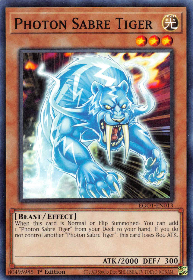 Photon Sabre Tiger [EGO1-EN013] Common | Good Games Adelaide SA