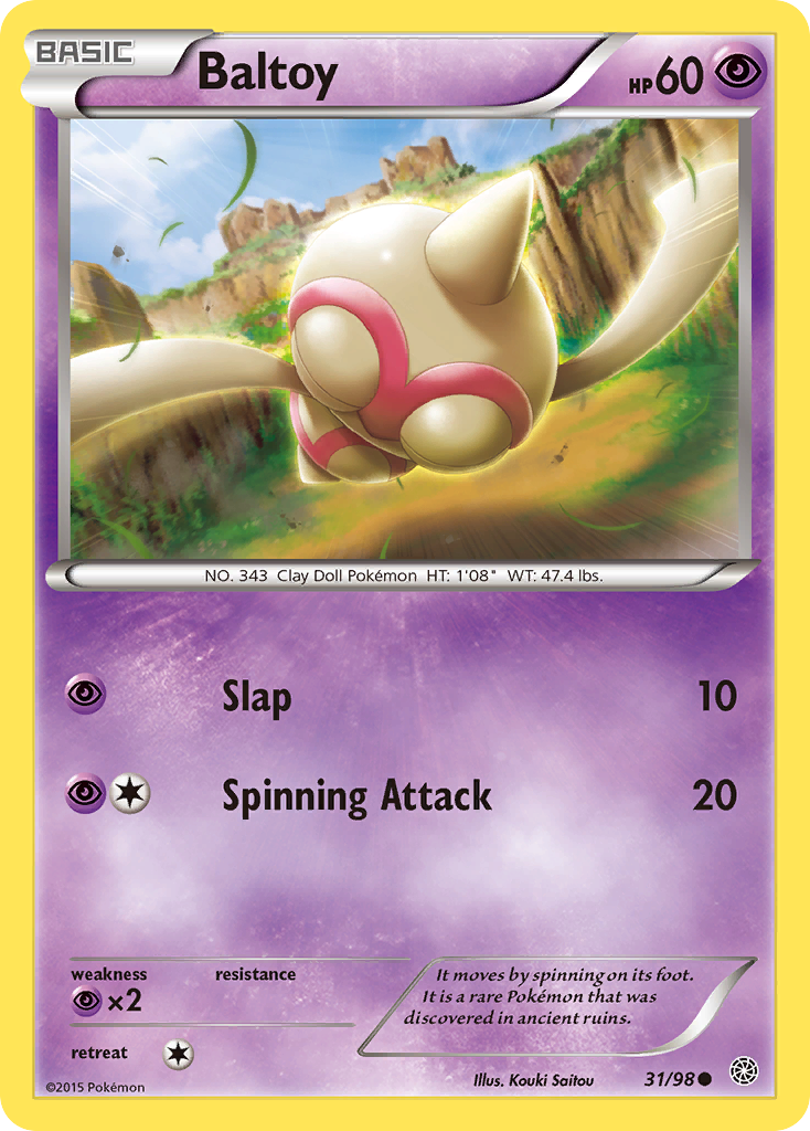 Baltoy (31/98) [XY: Ancient Origins] | Good Games Adelaide SA