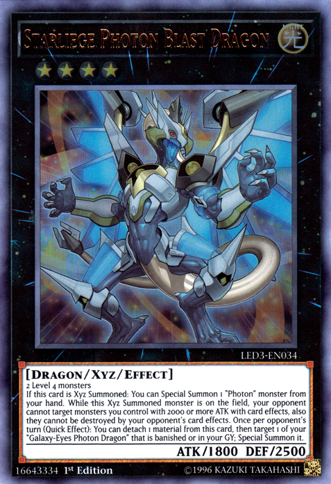 Starliege Photon Blast Dragon [LED3-EN034] Ultra Rare | Good Games Adelaide SA