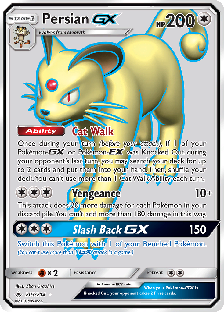 Persian GX (207/214) [Sun & Moon: Unbroken Bonds] | Good Games Adelaide SA
