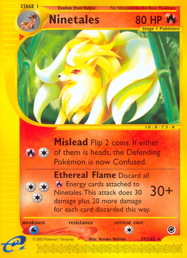 Ninetales (57/165) [Expedition: Base Set] | Good Games Adelaide SA