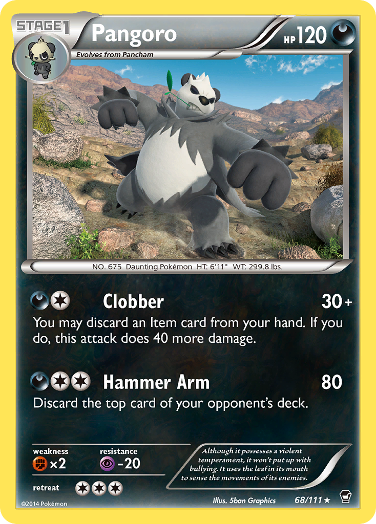 Pangoro (68/111) [XY: Furious Fists] | Good Games Adelaide SA