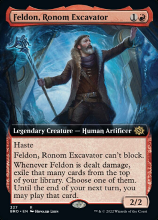 Feldon, Ronom Excavator (Extended Art) [The Brothers' War] | Good Games Adelaide SA