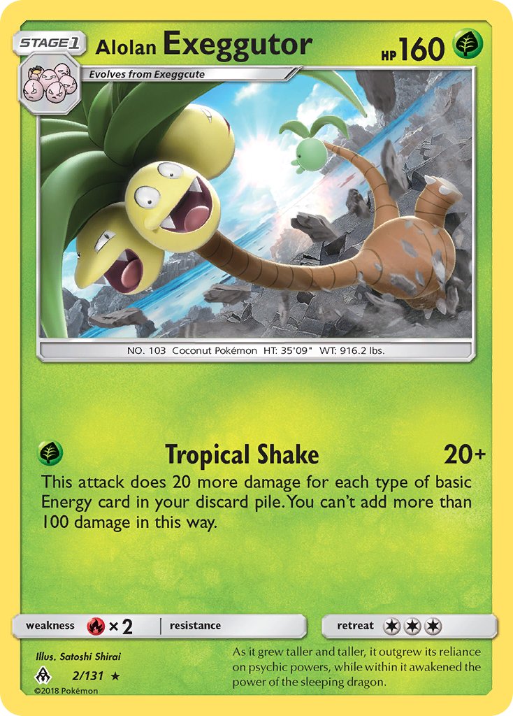 Alolan Exeggutor (2/131) (Theme Deck Exclusive) [Sun & Moon: Forbidden Light] | Good Games Adelaide SA