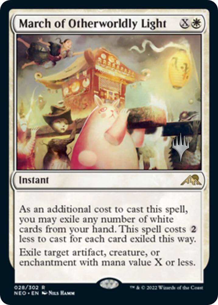 March of Otherworldly Light 28 (Promo Pack: Kamigawa: Neon Dynasty)  - Foil | Good Games Adelaide SA