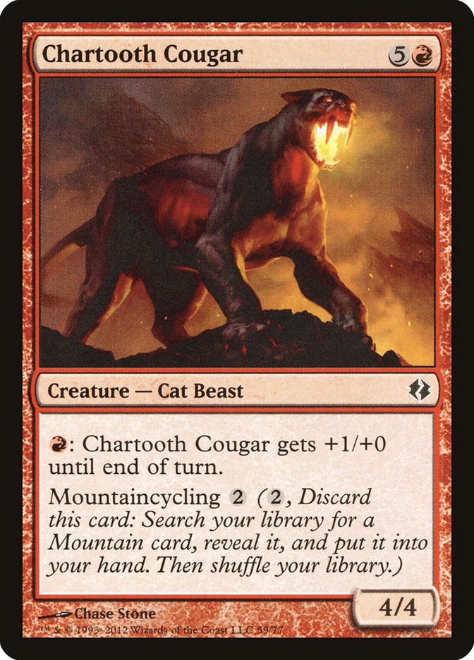 Chartooth Cougar [Duel Decks: Venser vs. Koth] | Good Games Adelaide SA