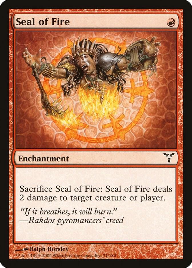 Seal of Fire 71 (Dissension)  - Foil | Good Games Adelaide SA