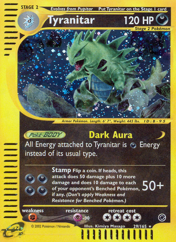 Tyranitar (29/165) [Expedition: Base Set] | Good Games Adelaide SA
