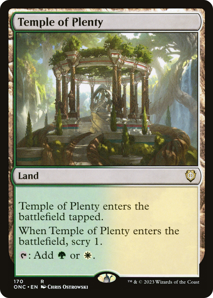Temple of Plenty [Phyrexia: All Will Be One Commander] | Good Games Adelaide SA