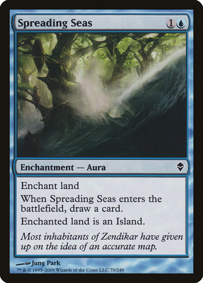 Spreading Seas 70 (Zendikar)  - Foil | Good Games Adelaide SA