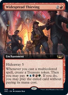 Widespread Thieving Extended Art 428 (Streets of New Capenna)  | Good Games Adelaide SA