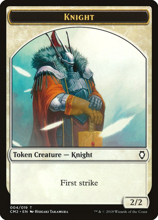 Knight Token [Commander Anthology Volume II Tokens] | Good Games Adelaide SA