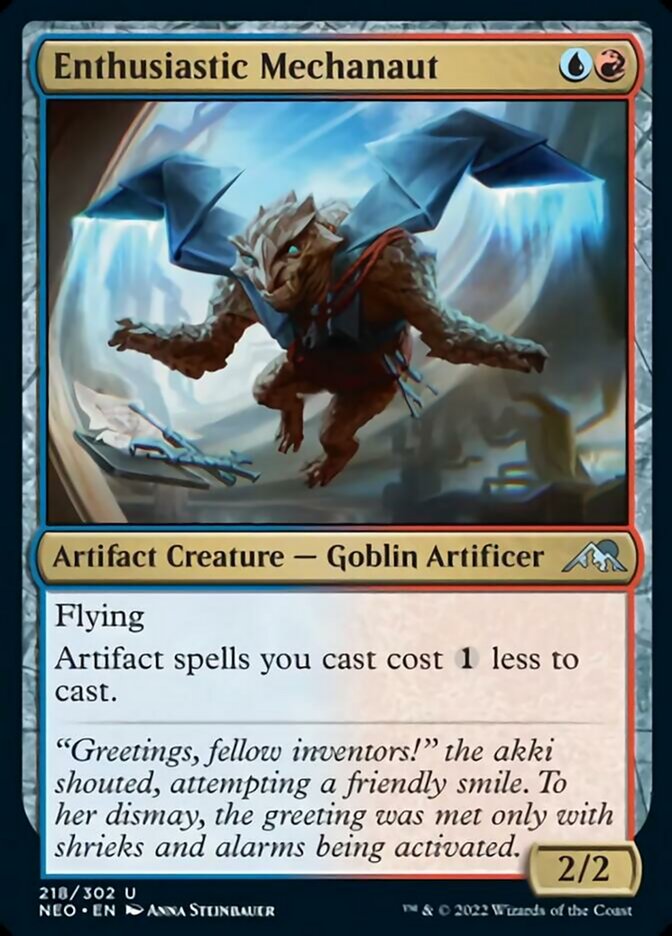 Enthusiastic Mechanaut [Kamigawa: Neon Dynasty] | Good Games Adelaide SA