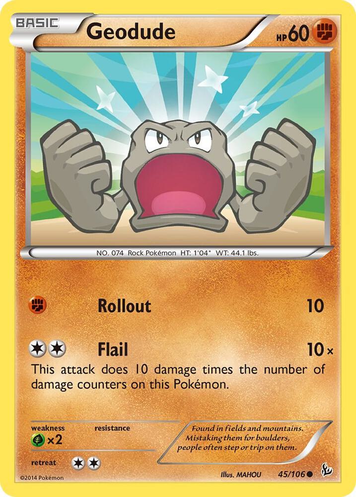 Geodude 45/106 (XY - Flashfire)  | Good Games Adelaide SA