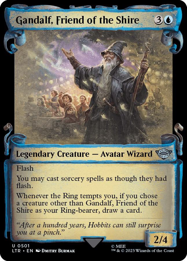 Gandalf Friend of the Shire Showcase Scrolls 501 (Universes Beyond: The Lord of the Rings: Tales of Middle-earth)  | Good Games Adelaide SA