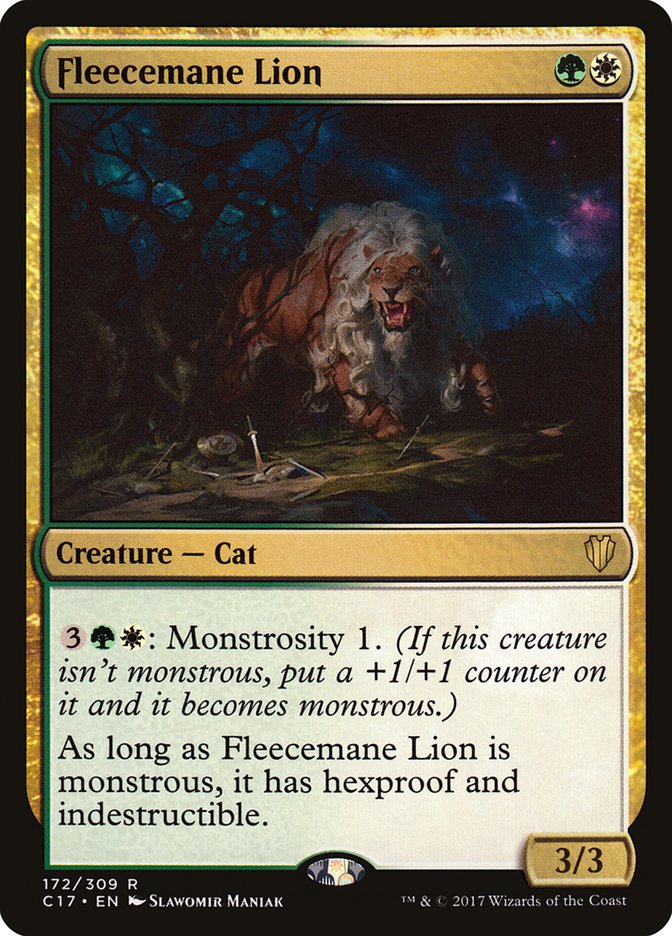 Fleecemane Lion [Commander 2017] | Good Games Adelaide SA