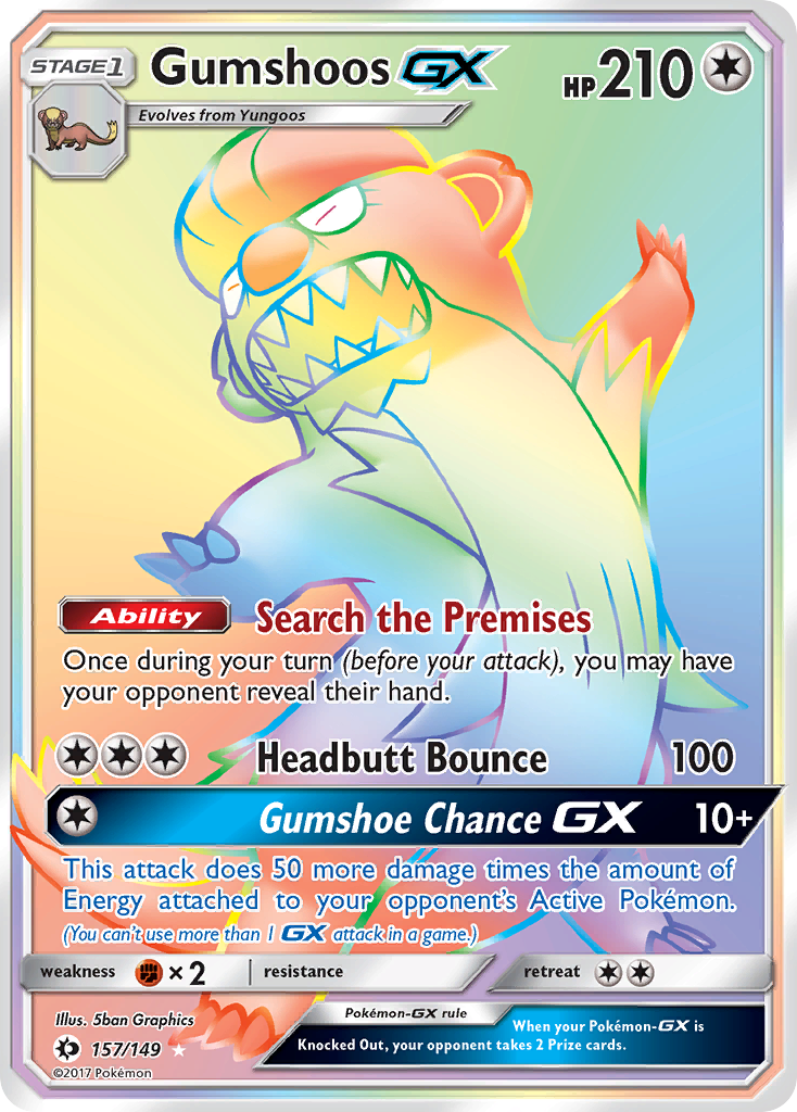 Gumshoos GX (157/149) [Sun & Moon: Base Set] | Good Games Adelaide SA