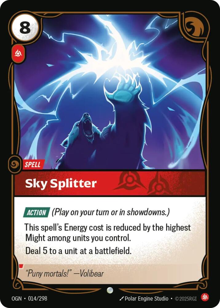 Sky Splitter 014/298 (Origins)  | Good Games Adelaide SA
