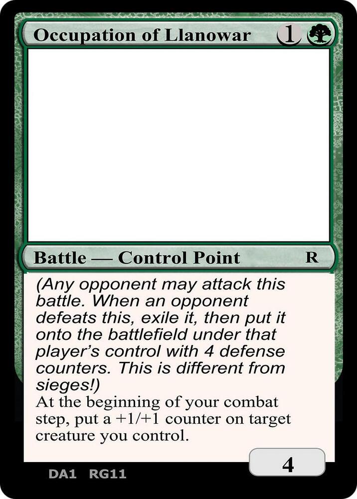 Occupation of Llanowar  (Un-Known Event Playtest Cards)  | Good Games Adelaide SA