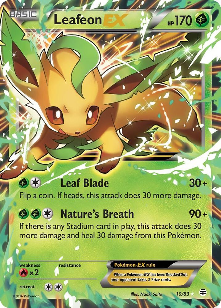 Leafeon EX 10/83 (Generations)  - Holofoil | Good Games Adelaide SA