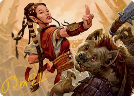 Half-Elf Monk Art Card (Gold-Stamped Signature) [Dungeons & Dragons: Adventures in the Forgotten Realms Art Series] | Good Games Adelaide SA