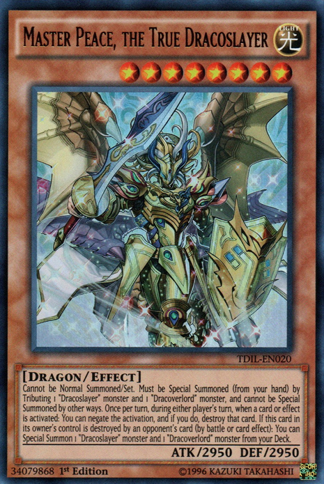 Master Peace, the True Dracoslayer [TDIL-EN020] Ultra Rare | Good Games Adelaide SA