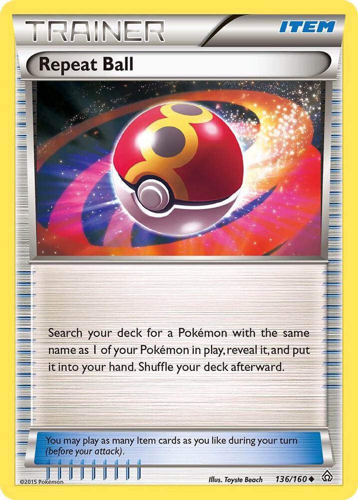 Repeat Ball 136/160 (XY - Primal Clash)  | Good Games Adelaide SA