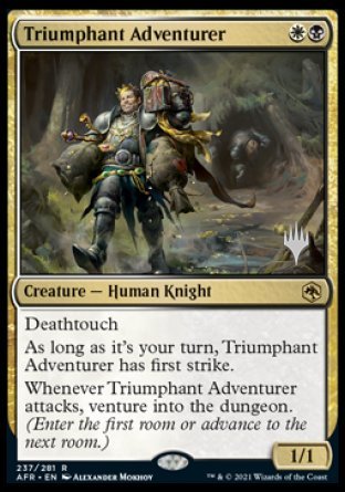 Triumphant Adventurer (Promo Pack) [Dungeons & Dragons: Adventures in the Forgotten Realms Promos] | Good Games Adelaide SA