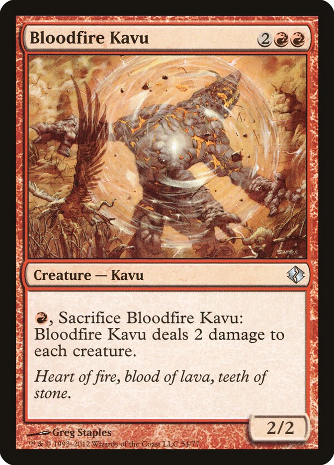 Bloodfire Kavu 54 (Duel Decks: Venser vs. Koth)  | Good Games Adelaide SA