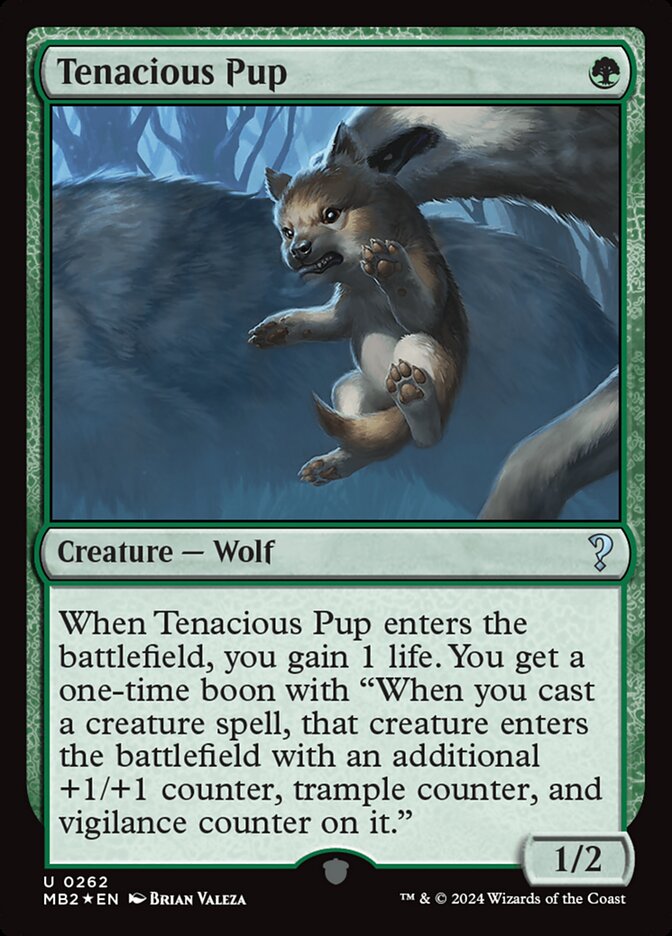 Tenacious Pup 262 (Mystery Booster 2)  - Foil | Good Games Adelaide SA