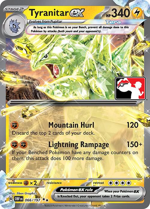 Tyranitar ex Series 4 066/197 (Prize Pack Series Cards)  - Holofoil | Good Games Adelaide SA