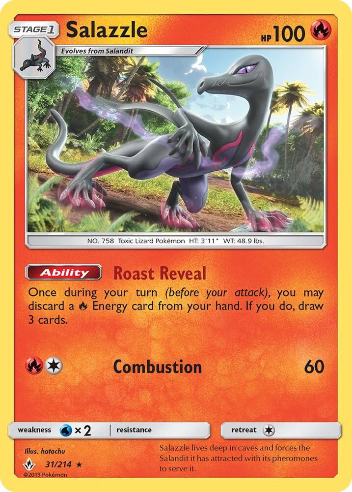 Salazzle 31/214 (SM - Unbroken Bonds)  | Good Games Adelaide SA